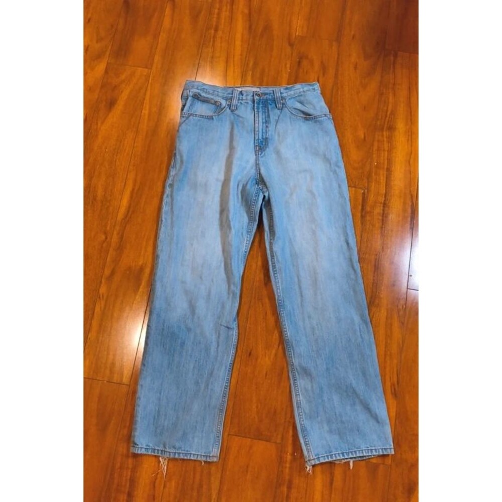 Vintage Y2K Rocawear Men's Baggy Light Wash Denim Jeans (Size 32)